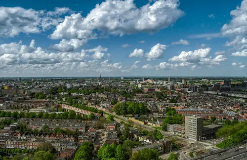 Nederlandse kaasmarkt en lokale producten op houten kraam